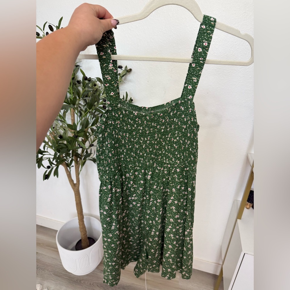 Elegant Green Floral Women's Jumpsuit
